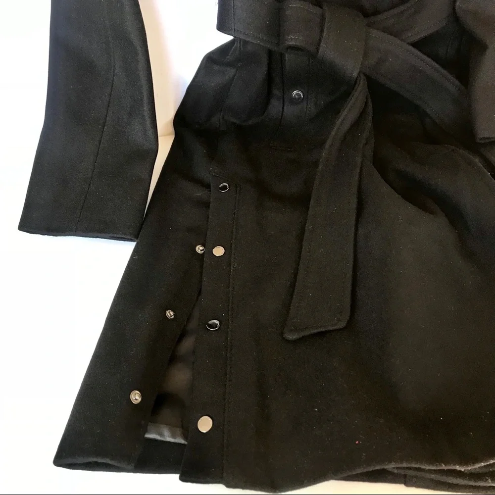 Andrew Marc Wool Blend Trench Coat - Picture 5 of 5